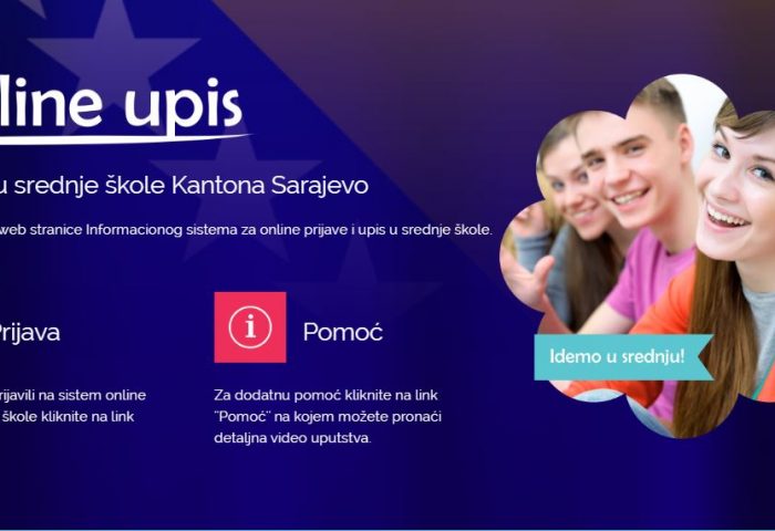 Upis u 1. razred srednje škole na području Kantona Sarajevo u školskoj 2020/2021. godini (EMIS online upis)