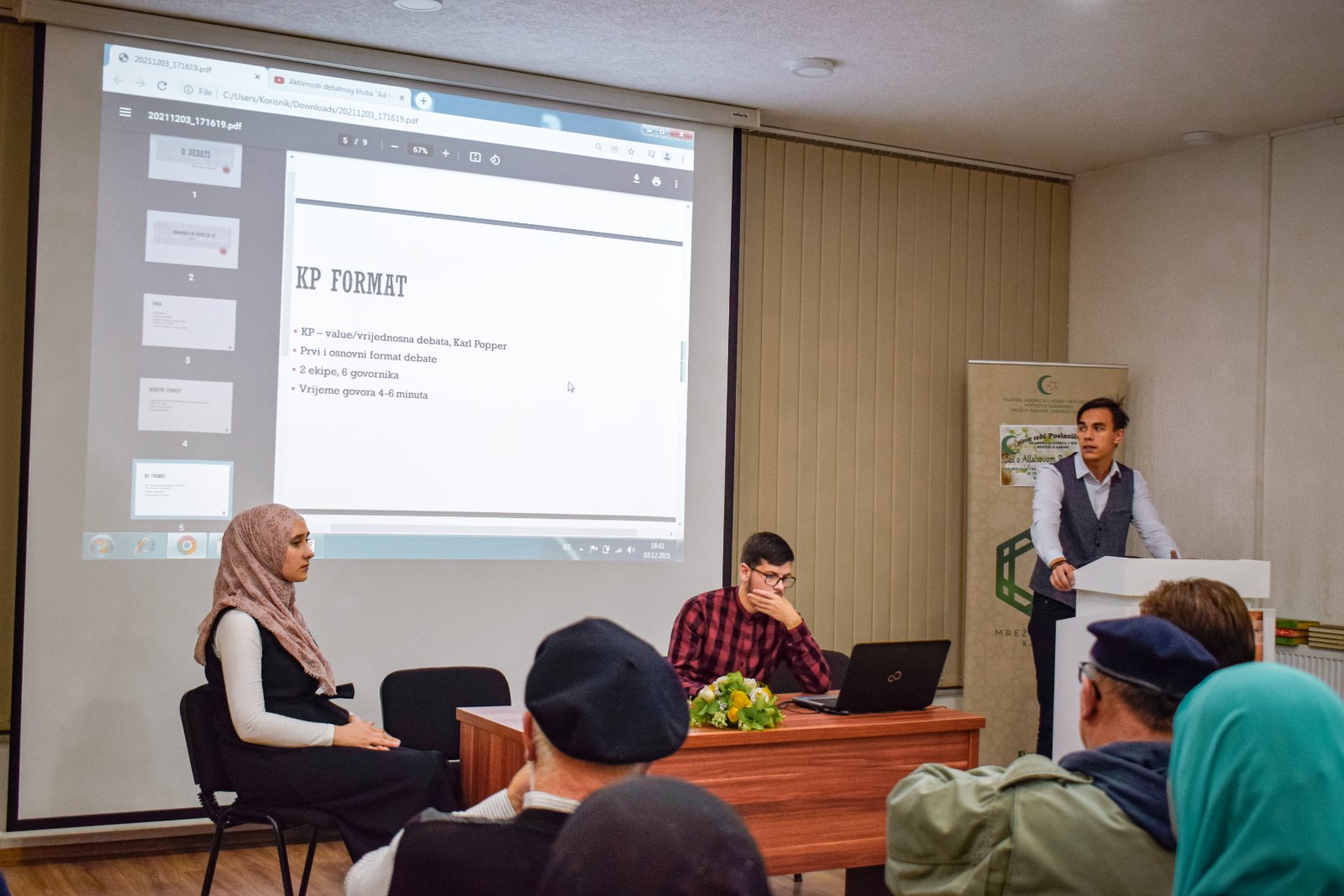 Članovi debatnog kluba „Ad Factum“ u posjeti debatnom klubu Medžlisa islamske zajednice Kakanj